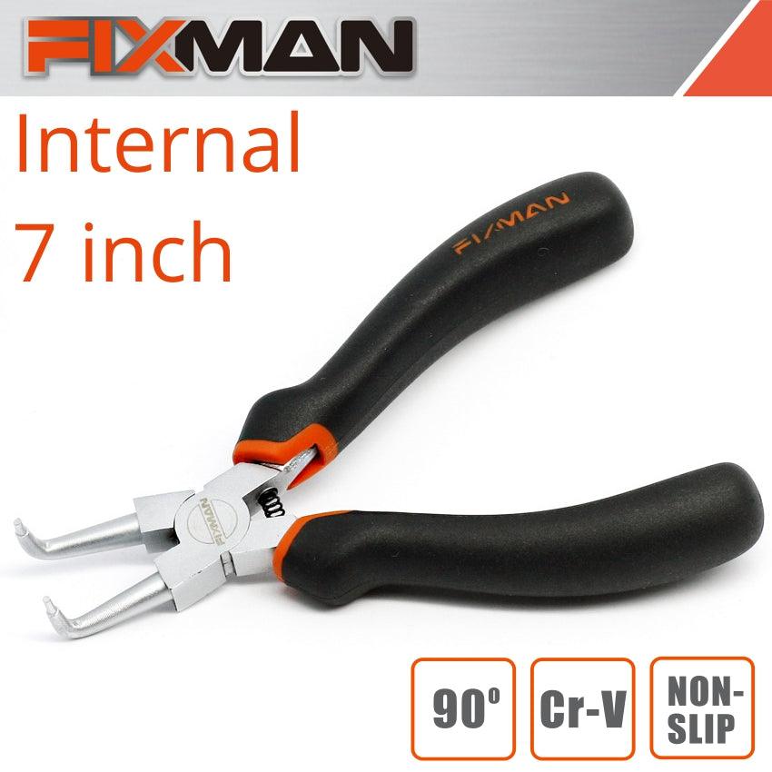Fixman Internal Circlip Pliers 7'/180 Mm X 90 Deg - Livestainable.co.za