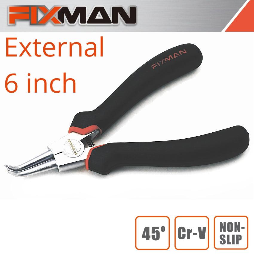 Fixman External Circlip Pliers 6'/145 Mm X 45 Deg - Livestainable.co.za