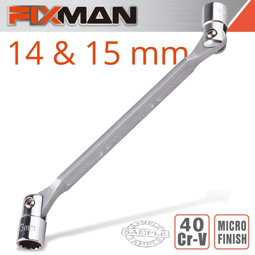 Fixman Hinged Socket Wrench 14 X15 Mm - Livestainable.co.za