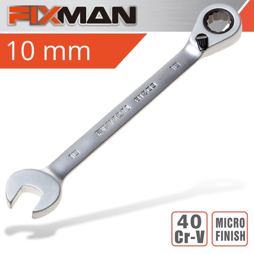 Fixman Reversible Combination Ratcheting Wrench 10 Mm - Livestainable.co.za