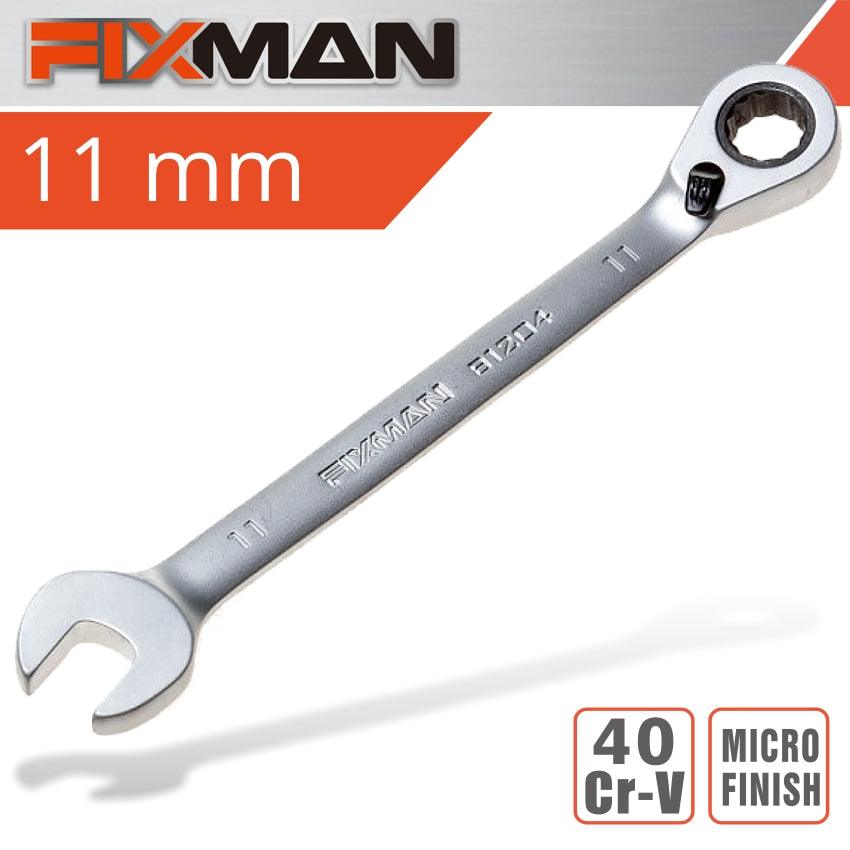 Fixman Reversible Combination Ratcheting Wrench 11 Mm - Livestainable.co.za