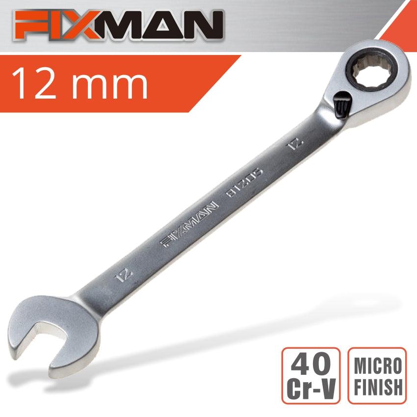 Fixman Reversible Combination Ratcheting Wrench 12 Mm - Livestainable.co.za