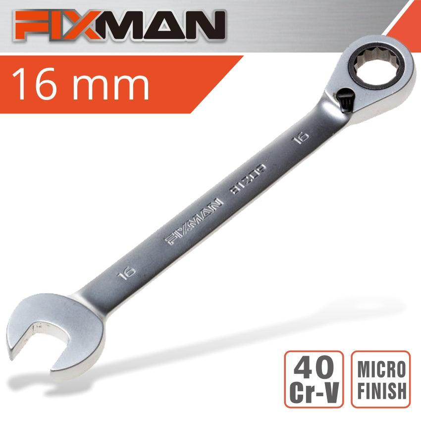 Fixman Reversible Combination Ratcheting Wrench 16 Mm - Livestainable.co.za