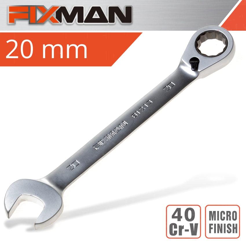 Fixman Reversible Combination Ratcheting Wrench 20 Mm - Livestainable.co.za