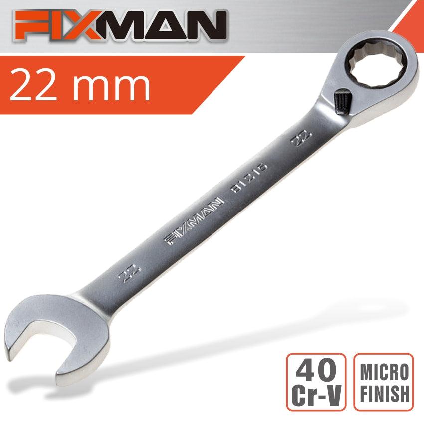 Fixman Reversible Combination Ratcheting Wrench 22 Mm - Livestainable.co.za