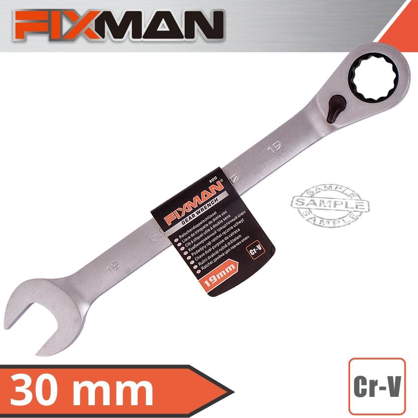 Fixman Reversible Combination Ratcheting Wrench 30 Mm - Livestainable.co.za