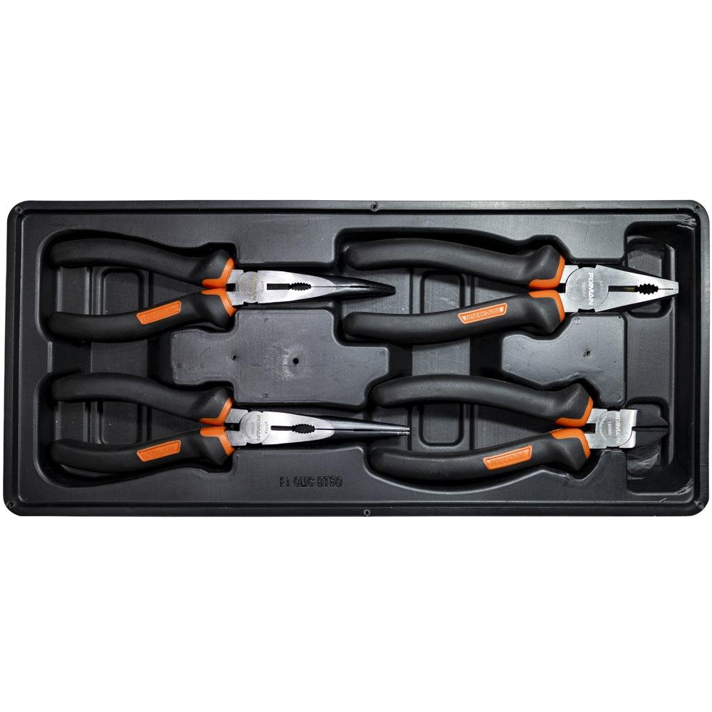 Fixman 4 Piece Plier Set Cp 7' Dcp 6' Lnp 8' Bnp 8' - Livestainable.co.za