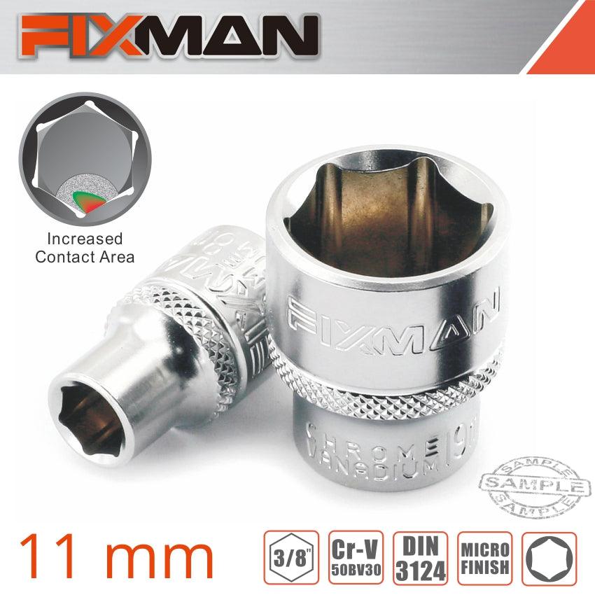 Fixman 3/8' Drive Hex Socket 11 Mm - Livestainable.co.za
