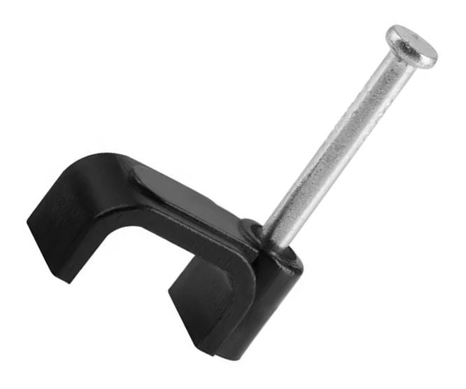 Flat Nail In Saddle 8mm Black Debulk Cc F8 Black