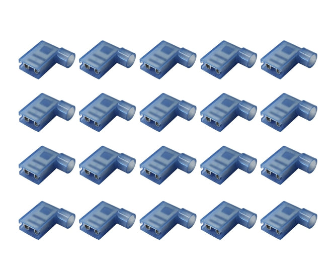 Terminal Full Ins Flag Bl 6.35mm 500/Bag Fldny 2 250