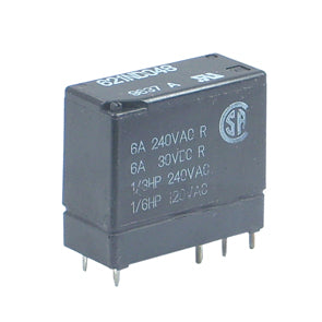 Relay Dpdt 6 A 6 Vdc Black Pcb Fbr621 D006