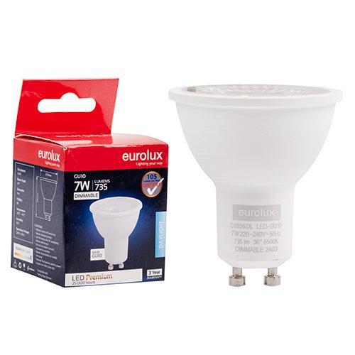Gu10 Premium Clear Lens 7w Led 6500 K Dimmable N - Livestainable.co.za