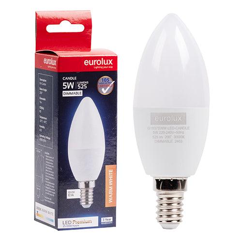 Candle Premium 5w Led E14 3000 K Dimmable N - Livestainable.co.za