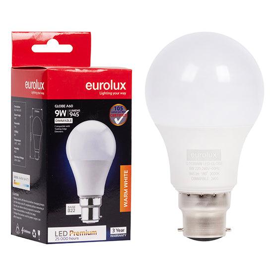 A60 Premium 9w Led B22 3000 K Dimmable N - Livestainable.co.za