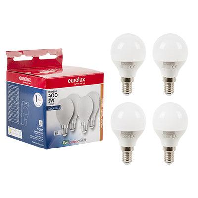 Golfball Classic 5w Led E14 3000 K 4 Pack N - Livestainable.co.za