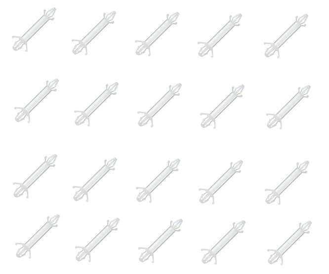 Spacer 2x Clip Fit Nylon H=19mm D1=4mm D2=4.8mm 500/Bag G212 419