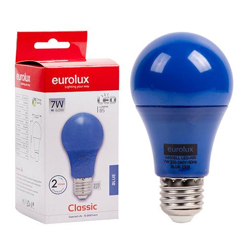 A60 Coloured Classic 6w Led E27 Blue N - Livestainable.co.za