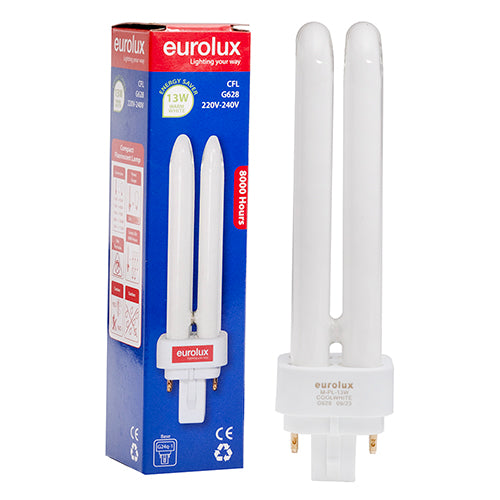 Eurolux Cfl Pl 4 Pin G24q 1 13w Cool White