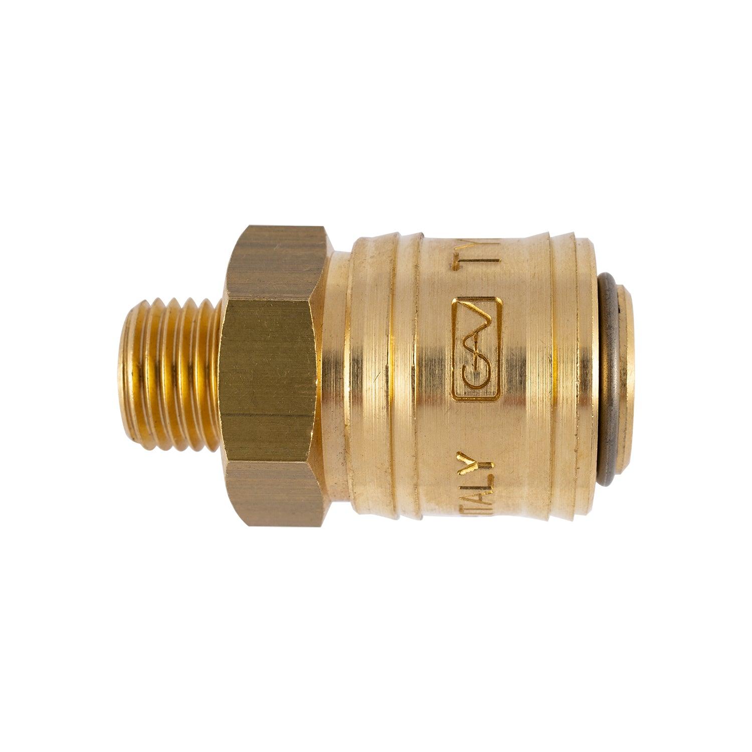 Brass Male Quick Coupler 1/4'm German - Livestainable.co.za