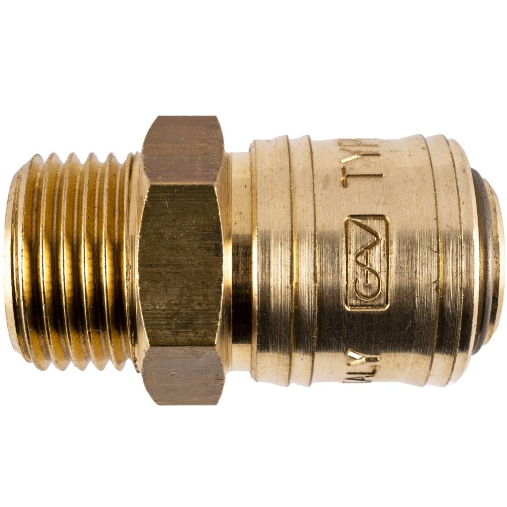 Brass Male Quick Coupler 1/2'm German - Livestainable.co.za