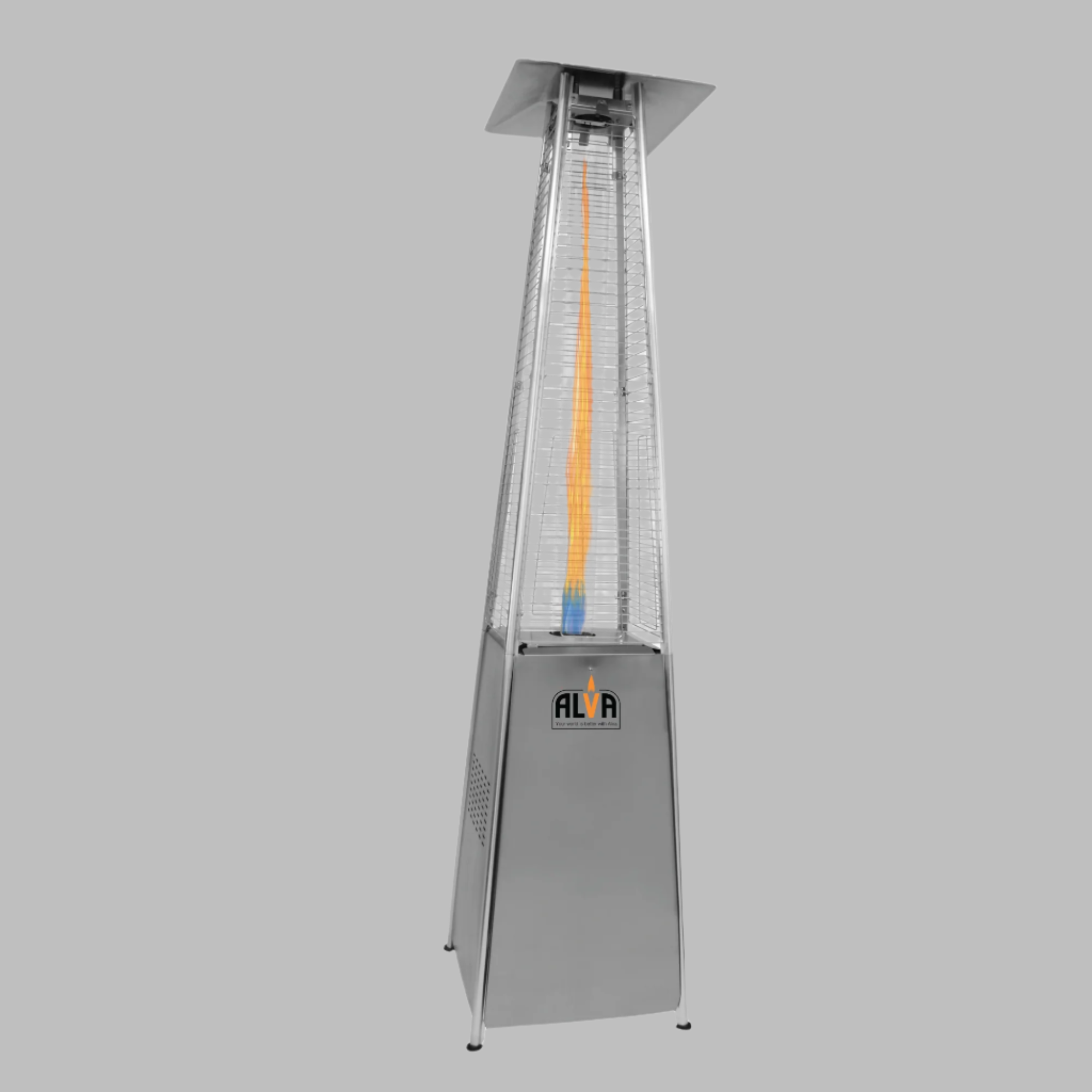 Gas Patio Heater Designer Quartz Glass Style