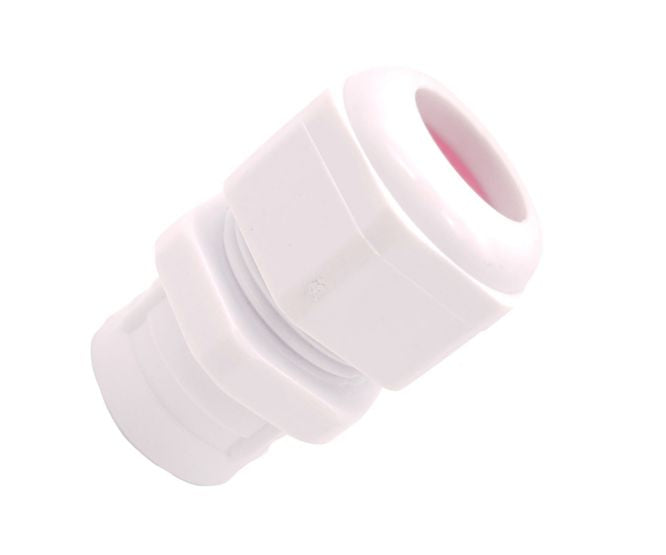 White Compression Gland Ph=20mm Cab=6.5 12mm Push On 9811248