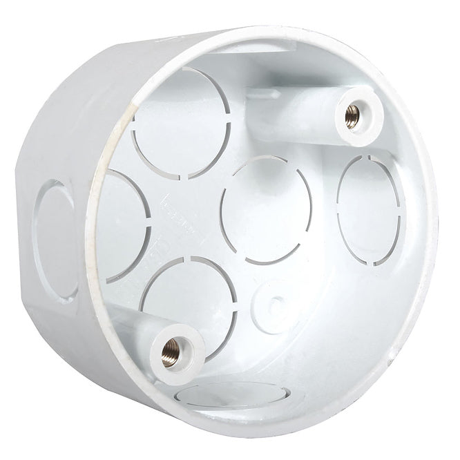 20mm Round Pvc Conduit Box 8 W Push In H123