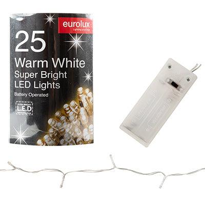 Led Light Chain Warm White Battery Operated - Livestainable.co.za