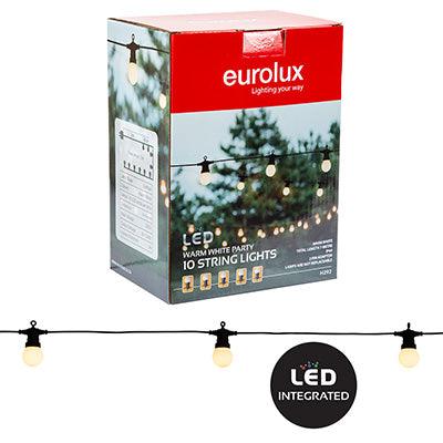 Party String Lights Led 10 Pk Warm White - Livestainable.co.za