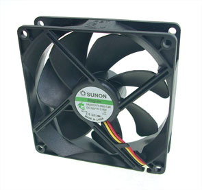 12 Vdc Axial Fan 92sqx25mm Vapo 75 Cfm 3 Wire Pf92251 V1 10000 G99
