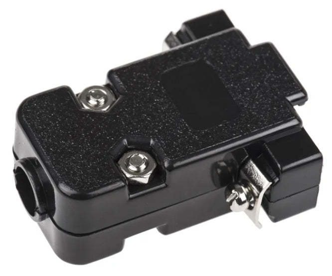 Black Cover For D Sub 9 W Connector Screw Type Hd101 B 09