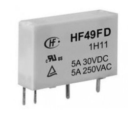 Pcb Mount Relay Slim Sil/Sip Spst 12 Vdc Coil 5 A Hf49 Fd/012 1 H11 G