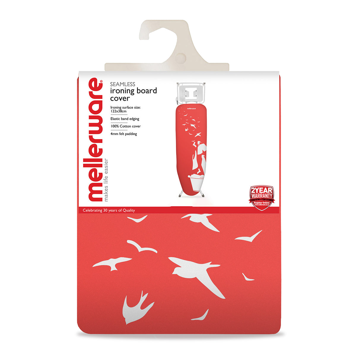 Mellerware Ironing Board Cover Padded 4 Mm Seamles