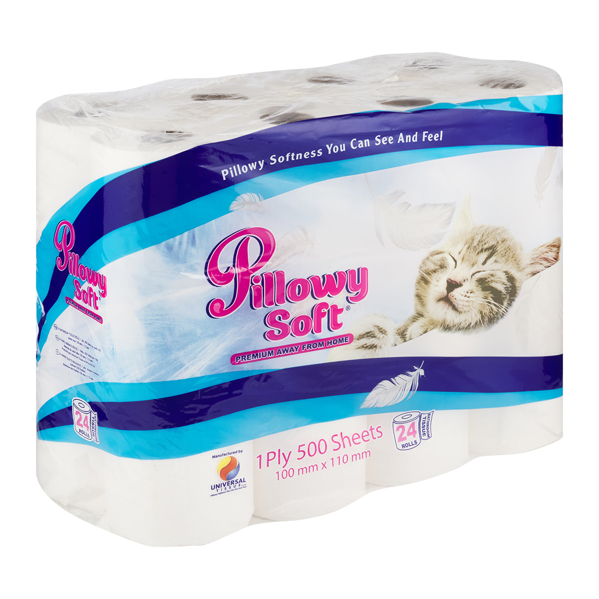 Pillowy Soft Toilet Paper 1 Ply Virgin 24 Pack