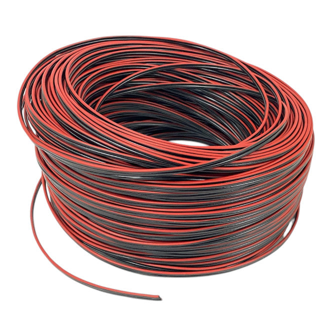 Twin Flex Csa=0.5mm Od=2mm Bbr Bk/Bk/Rd 100m Roll Hk40023