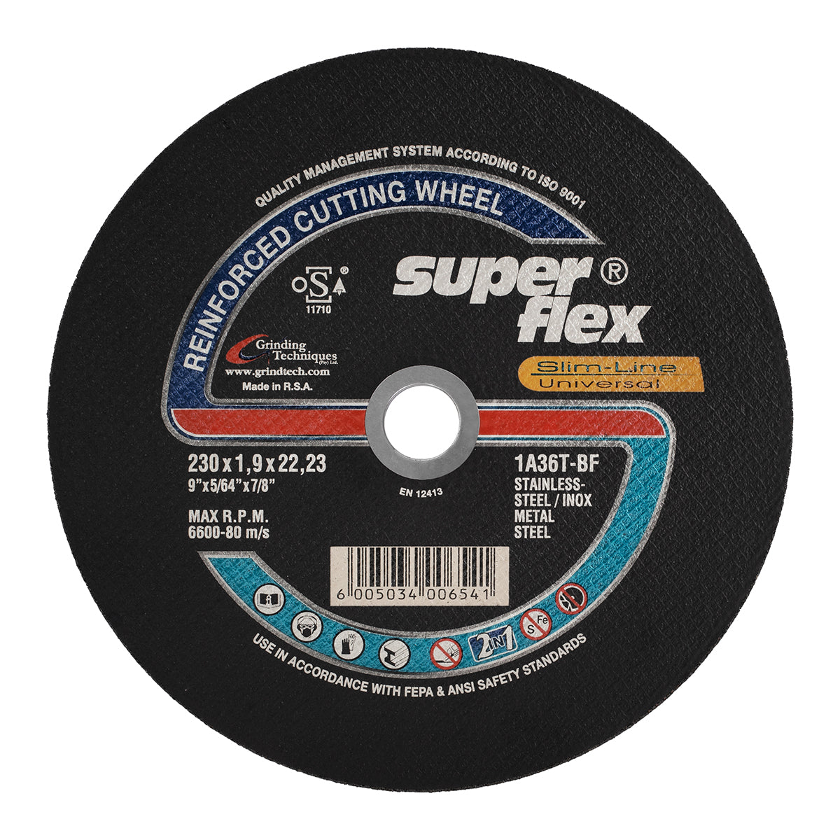 Superflex Cutting Disc 2 In1 Flat 230 X1.9 Mm 1 A36 T B