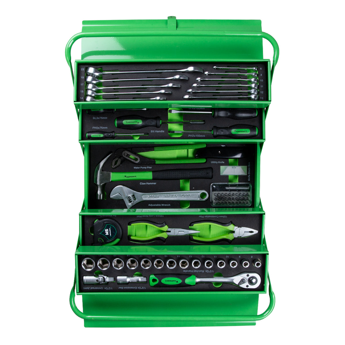 Kaufmann X Tool Set Cantilever 72 Pcs 5 Tray