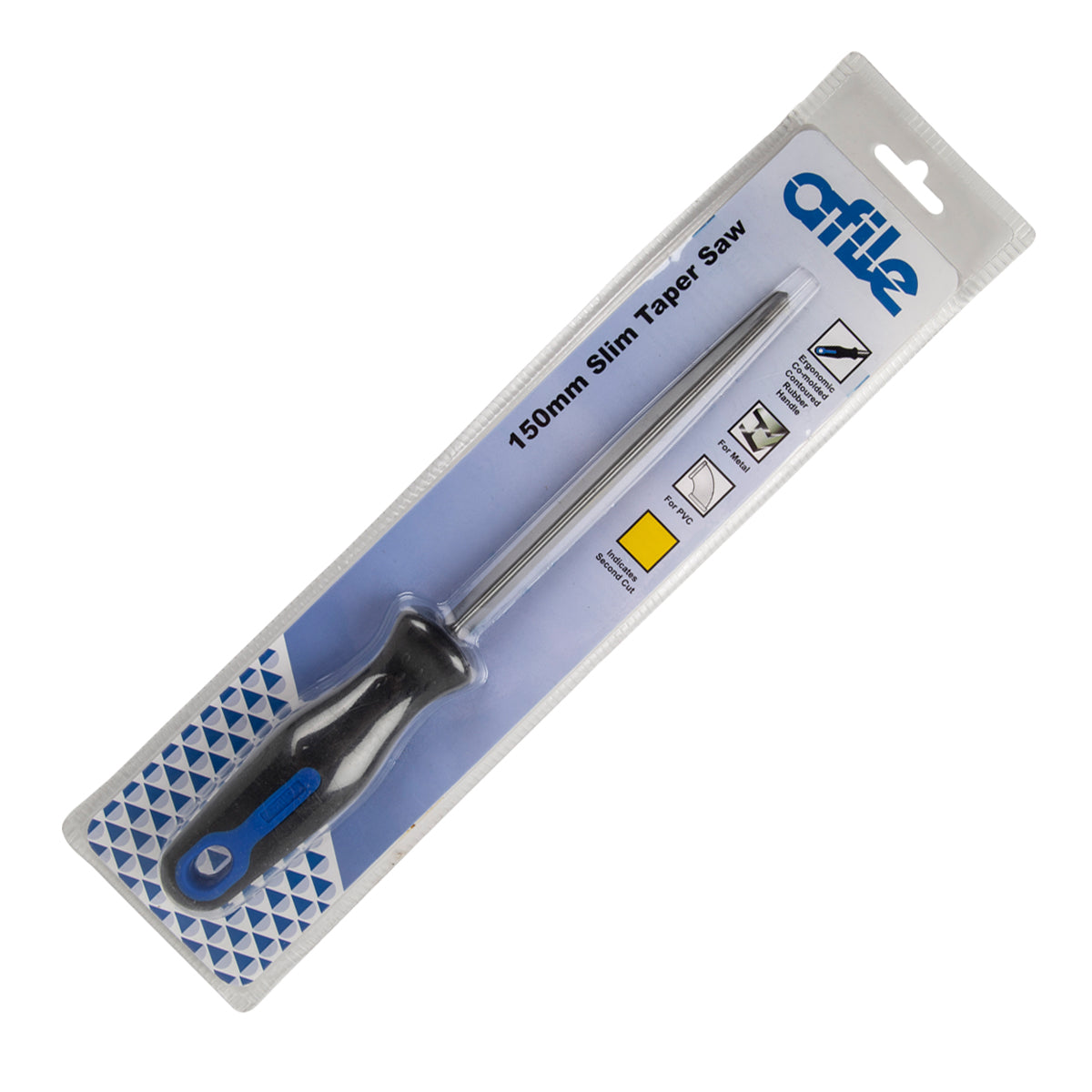 Afile Slim Tapered Saw File 150 Mm Packed