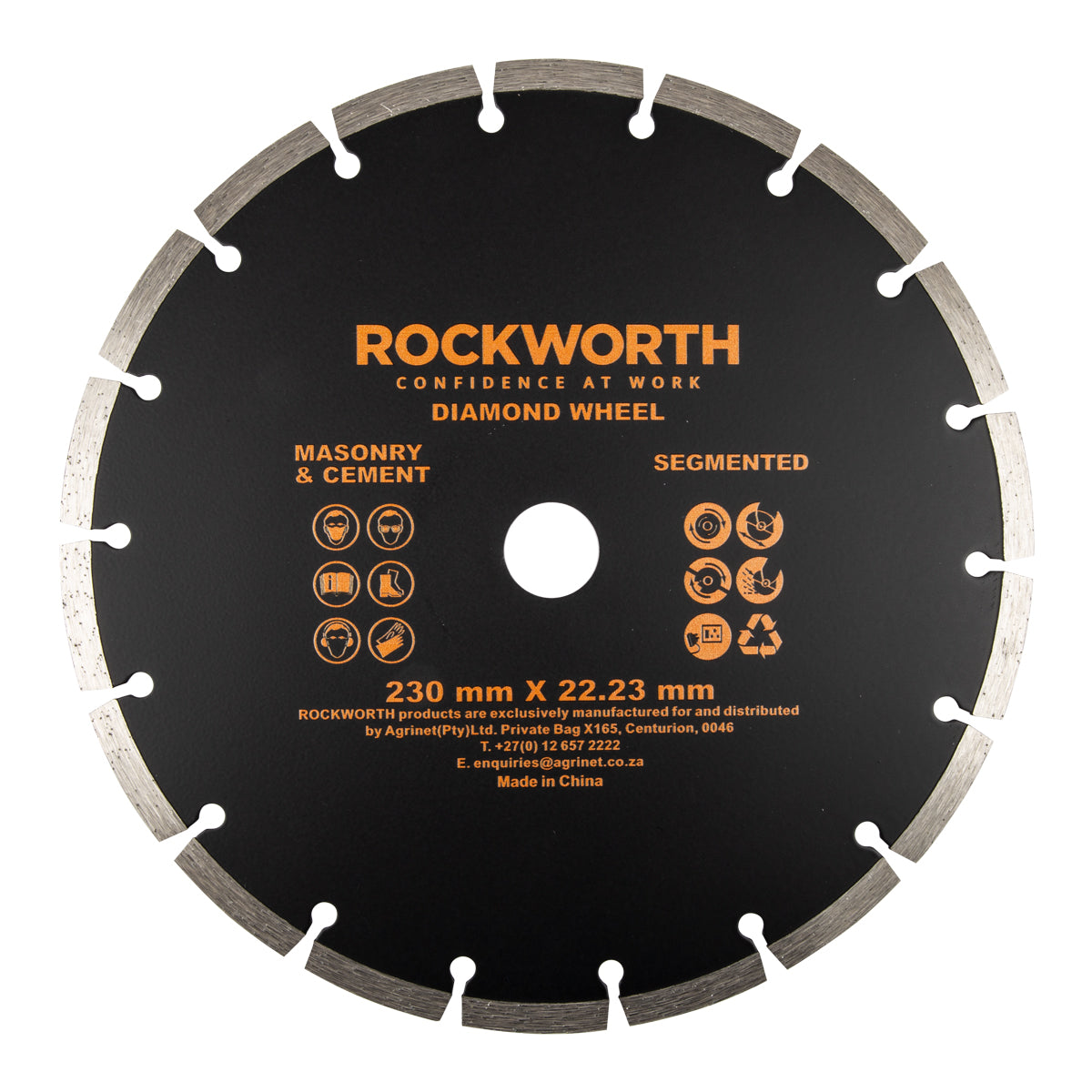 Rockworth Diamond Wheel 230 Mm Segmented Rim