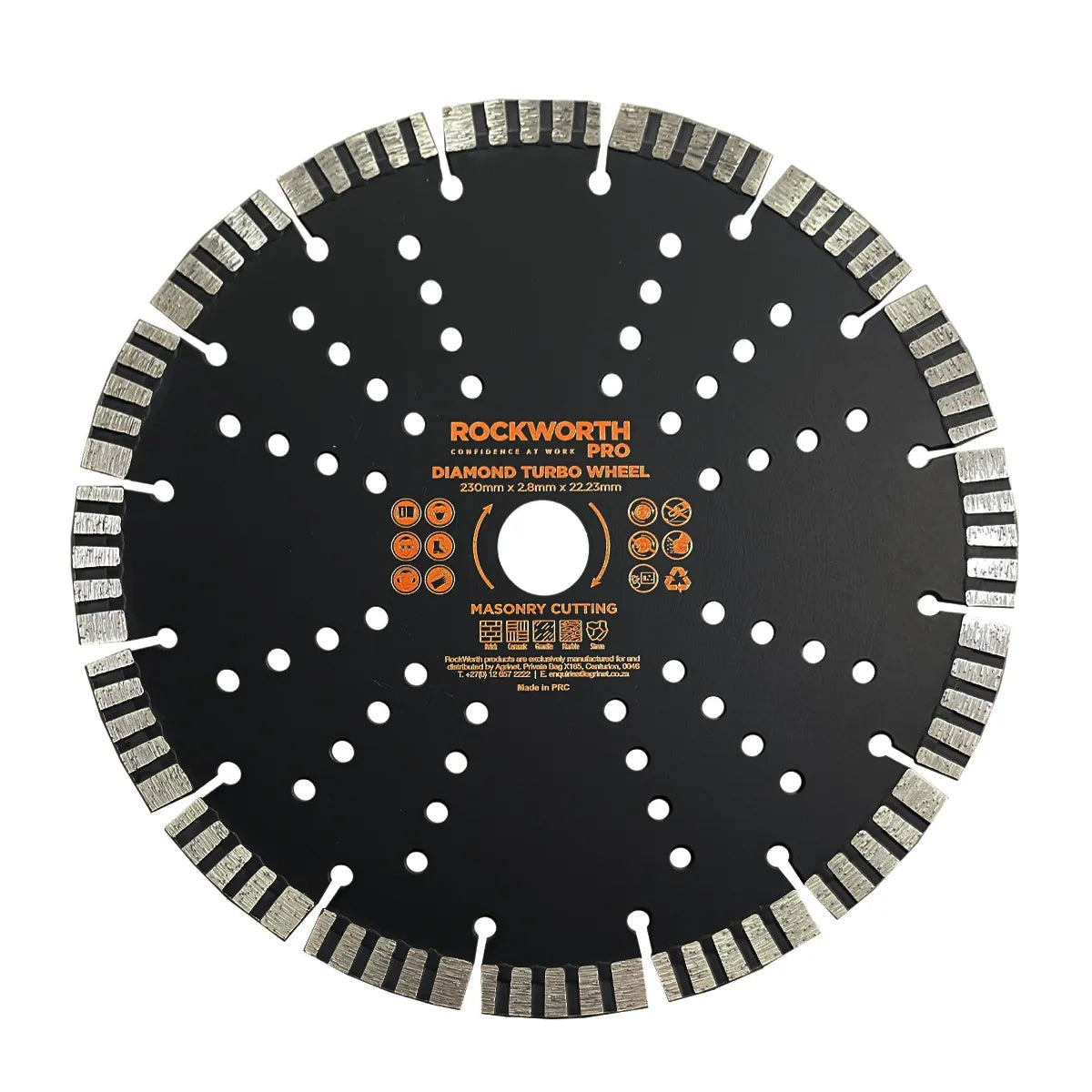 Rockworth Pro Diamond Turbo Wheel 230 Mm