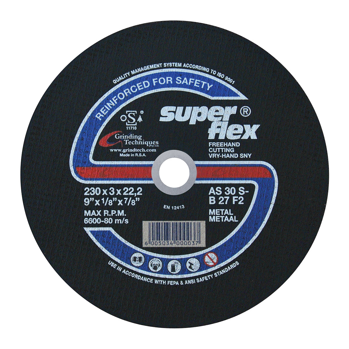 Superflex Cutting Disc Flat Steel 230 X3 Mm B