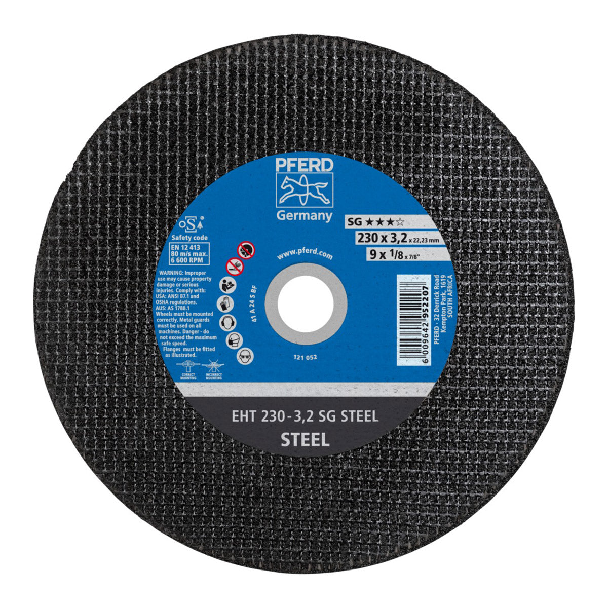 Pferd Cutting Disc Flat Steel 230 Mm X3.2 Mm Sg