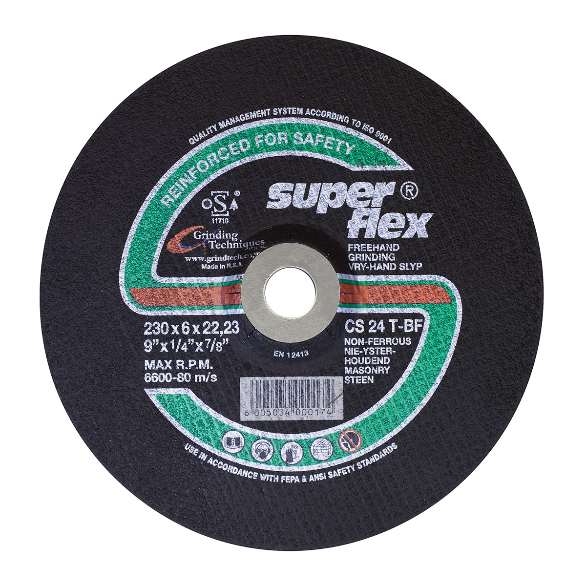Superflex Grinding Disc Dome Masonry 230 X6 Mm