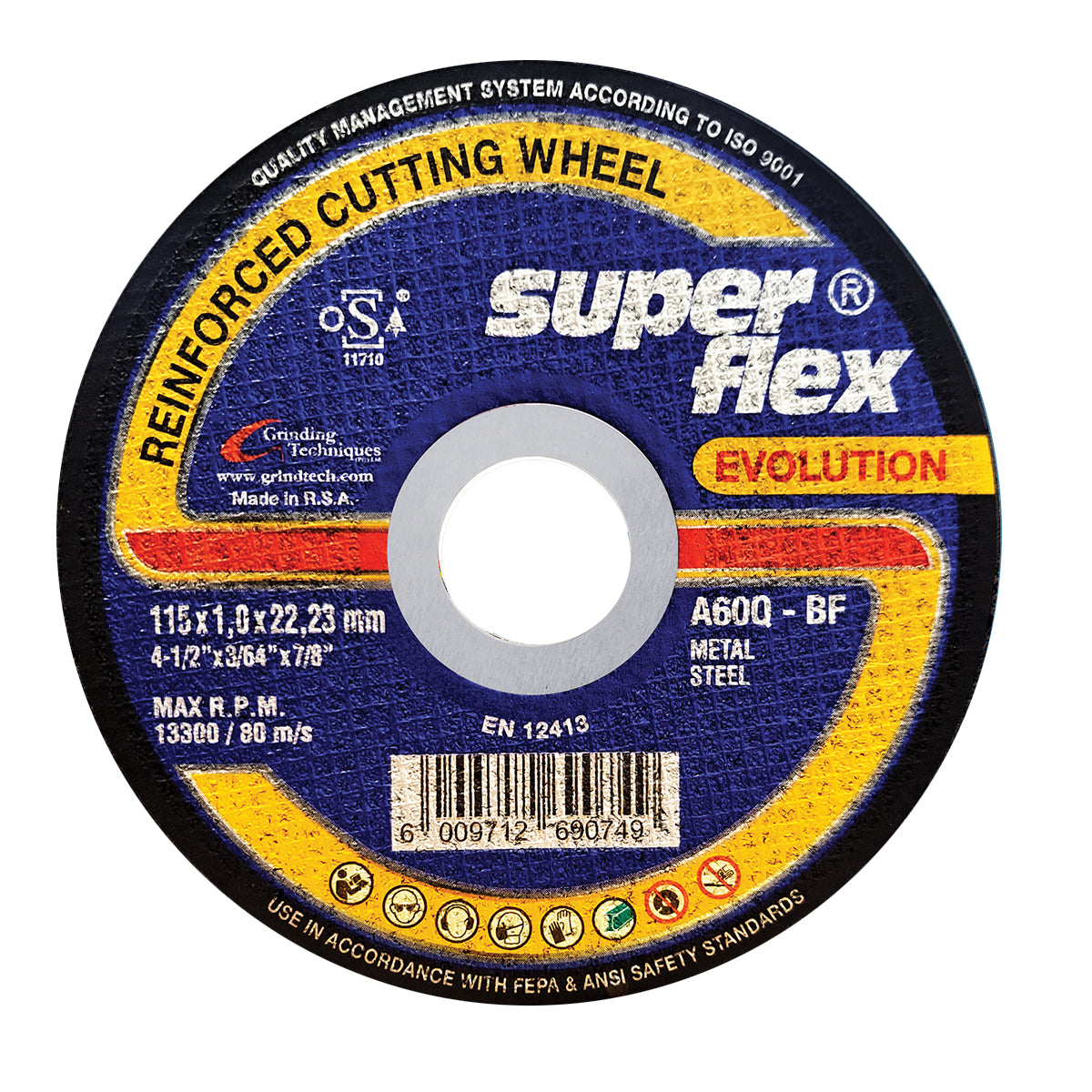 Superflex Cutting Disc Evolution 115 Mmx1 Mm A60 Q