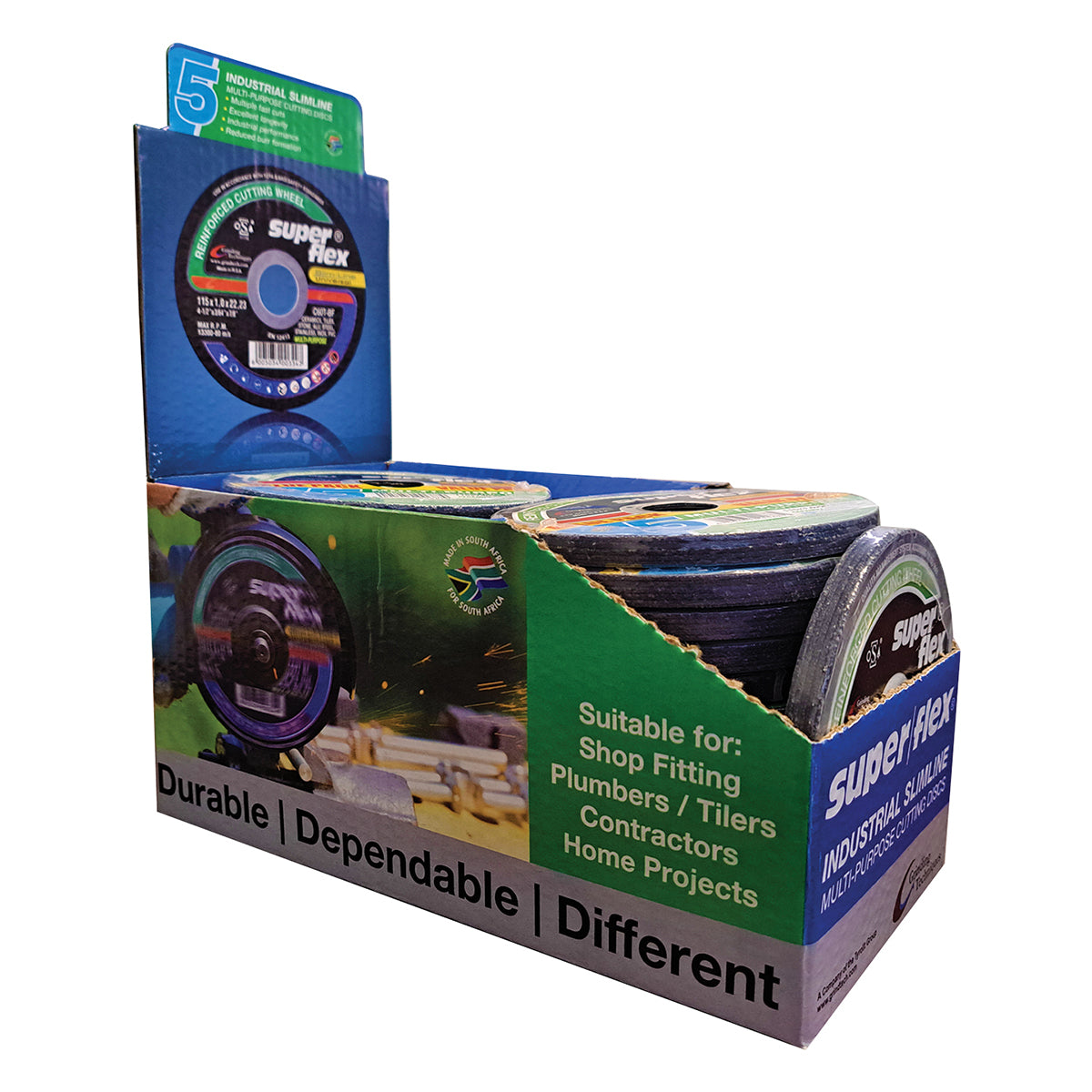 Superflex Cutting Disc Multi Purpose 115 5 Pk Displ