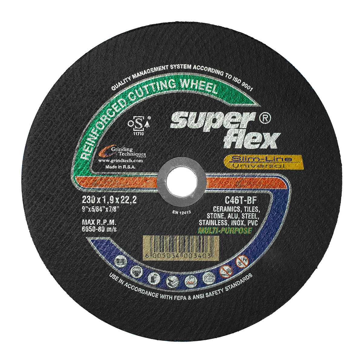 Superflex Cutting Disc Multi Purpose 230 X1.9 Mm