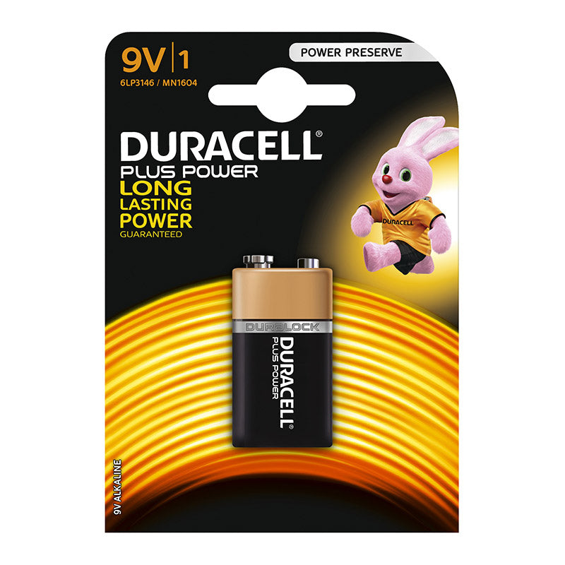 Duracell Battery Plus Alkaline 9 V 1 Pack