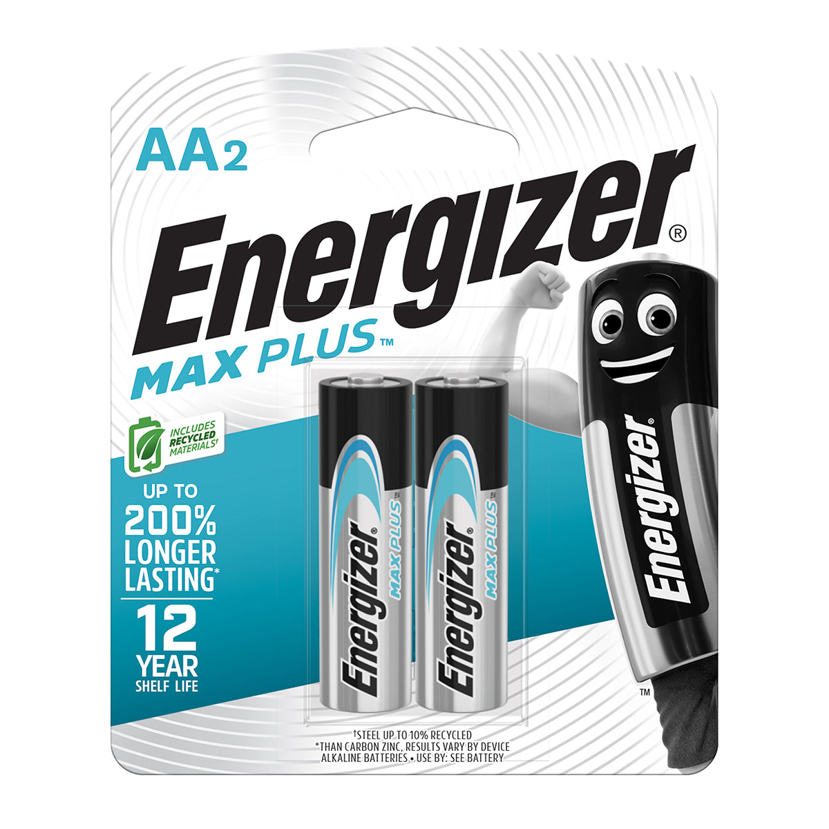 Energizer Battery Max Plus Aa 2 Pack