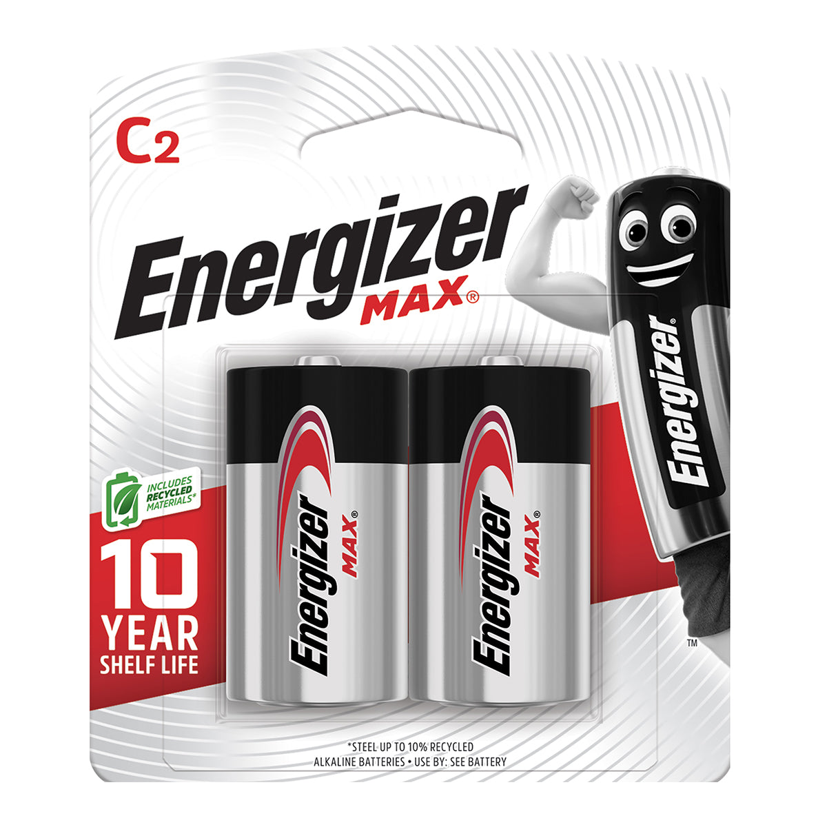 Energizer Battery Max C 2 Pack
