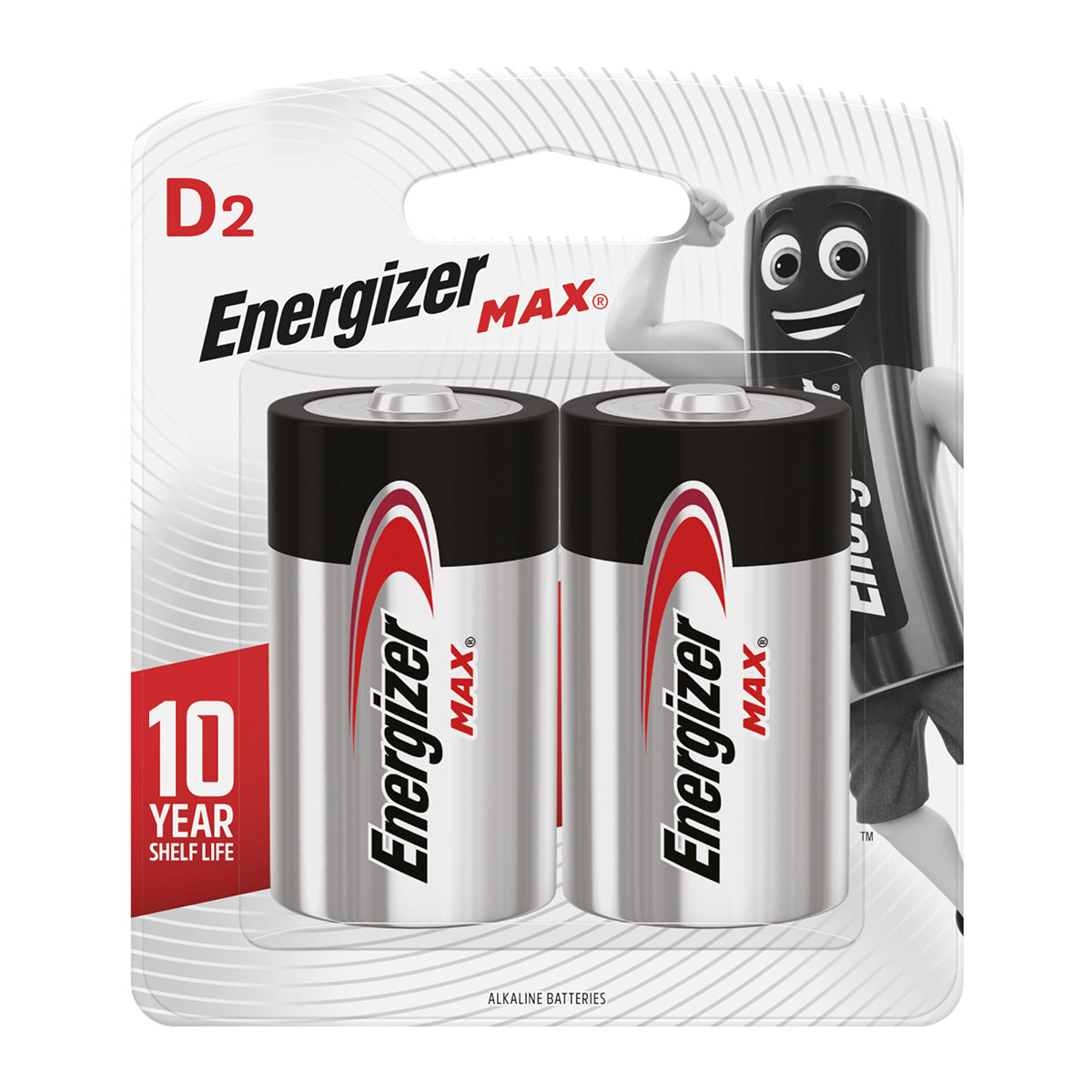 Energizer Battery Max D 2 Pack